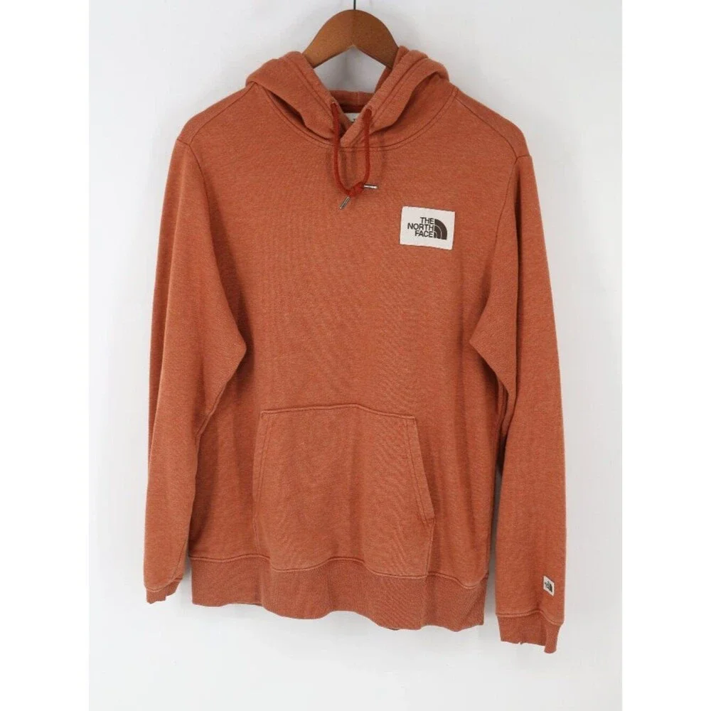 The North Face Hoodie Patch Logo Heritage Burnt Orange Sweatshirt Men Medium
